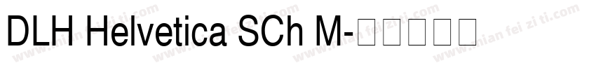 DLH Helvetica SCh M字体转换